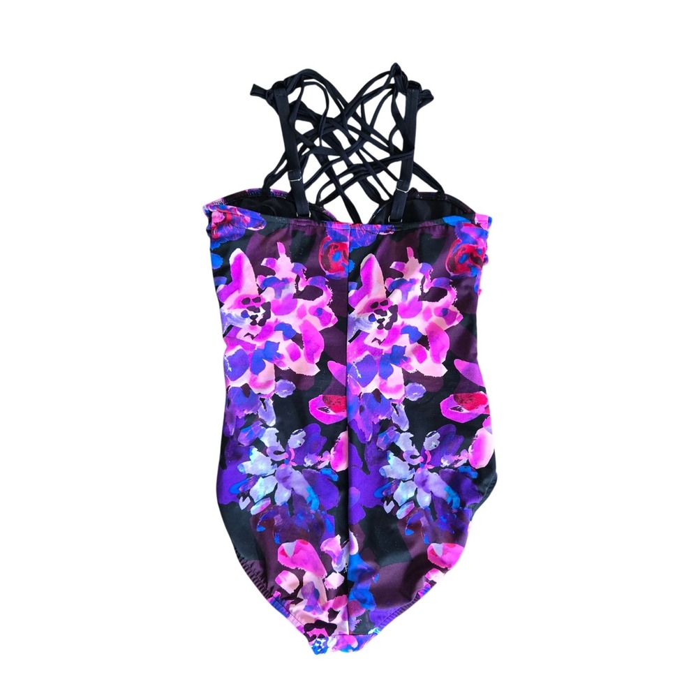 Miraclesuit Magicsuit Floral Giselle One Piece Strappy Swimsuit Size 10 Swimwear - Picture 3 of 5